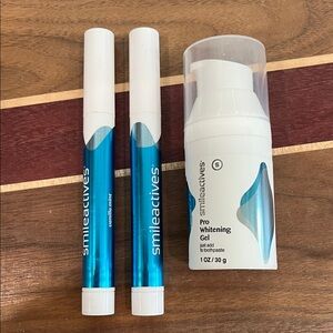 Smileactives Pro Whitening Gel Set with Twin Blue Metallic Pens